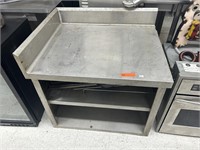 Corner Work Table w/ Open Faced Storage