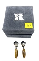 Elizabeth Rand sterling silver clip earrings with