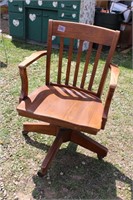 WOODEN OFFICE CHAIR