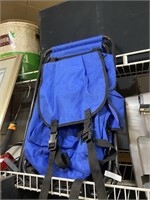 Folding chair hiking backpack