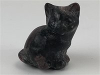 Handcarved Stone Cat Figure