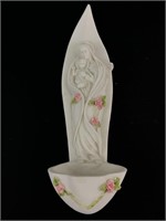Vintage Rose by Roman Ceramic Virgin Mary Wall
