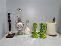 (8 PCS TOTAL) LAMPS, DECOR