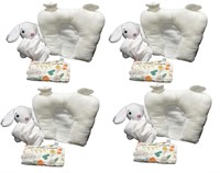 4 packs of MOWAYSERS Baby Pillow Kit (White)