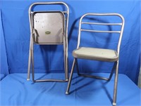2 Childs Aluminum Folding Chairs