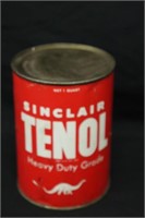 Sinclair TENOL Motor Oil Tin Can