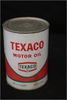 Texaco Motor Oil Tin Can