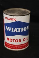 Atlantic Aviation Motor Oil Texaco Motor Oil Tin C