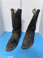 Black Suede size 11EE men’s cowboy boots not s