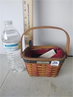 small 2001 inaugural longaberger basket (dusty)