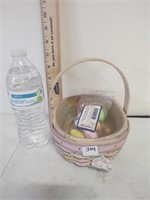 Small easter longaberger basket with eggs