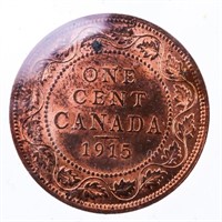 CANADA 1915 LARGE CENT MS64 RED  EGC CERT