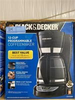 Black & Decker 12 cup programmable coffee maker
