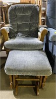(G) Vintage Best Furniture Glider Rocker chair