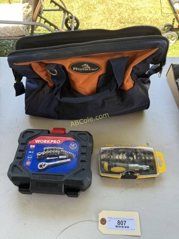 Rooster brand tool bag, WorkPro 24pc Ratchet Set