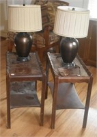 2 END TABLES &  2 LAMPS