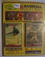 1991 complete set Classic baseball draft pick