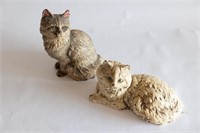 Collection of Cast Iron Cat Statues