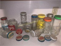 Coffee jar and assorted jars