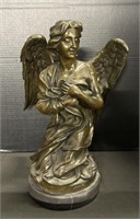 Beautiful Brass Angelic Statue.