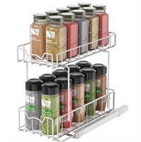 Simple Houseware 2-Tier Spice Rack Slide Out Wire