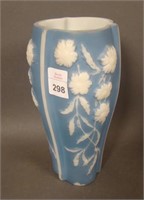 Phoenix Blue on Milk Glass Aster Vase