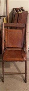 (5) WOODEN FOLDING CHAIRS