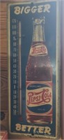 Vintage metal Pepsi cola outdoor thermometer