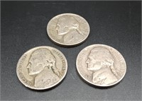 Silver War Time Nickles ('42,'43,'45)