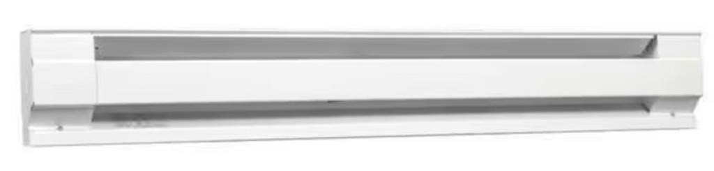 CADET 72" Electric Baseboard Heater, White,