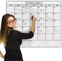 OfficeThink Jumbo Calendrier Laminé 36*48 INCH