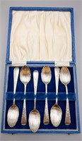 (6) STERLING SILVER BRIGHT CUT TEA SPOONS