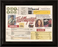 Framed Billboard Hot 100 Ted Nugent 2014