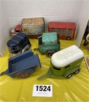 Vintage Metal Trailers/Wagons/Delivery Truck