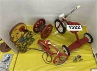 Vintage Tricycles, Schwinn Bicycle Toys/Decor,
