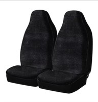 Auto Drive 2 Piece Seat Covers High Back Fur Polye