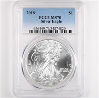 2018 Silver Eagle PCGS MS70