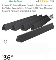 X Home 21.5-Inch Heavier Flavorizer Bars