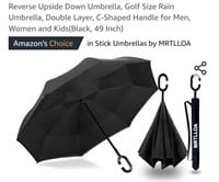 Reverse Upside Down Umbrella, Golf Size Rain