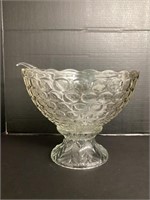 Thumbprint Punch Bowl with Pedestal and Ladle
