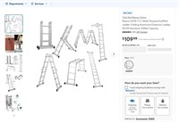 E9362  Ktaxon 12.5FT Scaffold Ladder