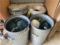 (4) Garbage Cans w/ Coveralls