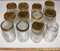 LOT - 12 WIDE MOUTH CANNING JARS