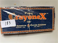 PRANG CRAYONX BOX & 1 CRAYON