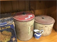 BROCKOFF OLD BISCUIT TIN AND CANNISTERS
