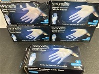 New (lot of 5) boxes serenelife nitrile