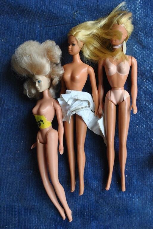 3 Barbie Dolls