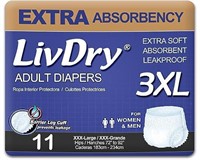 LivDry Adult Incontinence Underwear, Extra Absorbe