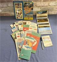 GROUPING OF VINTAGE EPHEMERA-MAPS & POSTCARDS