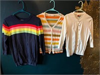 (3) Sz Med/Lrg Rainbow Sweaters